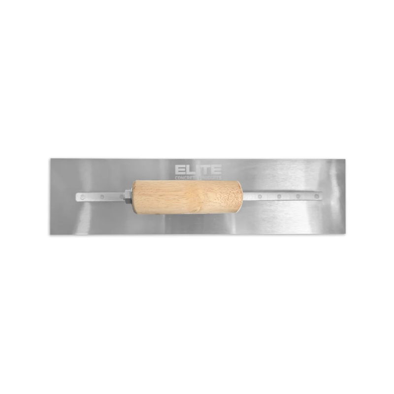 Squared Steel Concrete Finishing Trowel Front View
