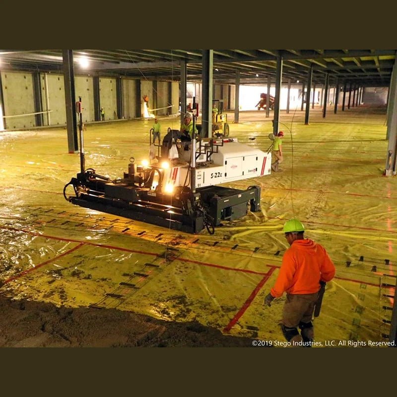 Stego Wrap 10-Mil Vapor Barrier for superior moisture protection below grade. Life of the Building Warranty included.