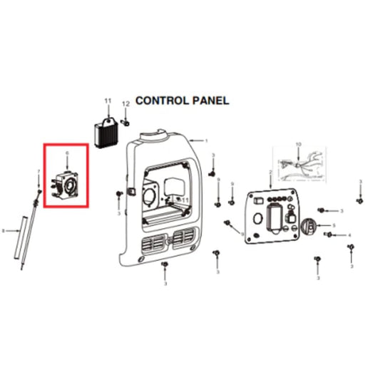 Switch (P035) Spare Part for TG2000i 2000 Watt Inverter Generator TG2000i-SWTCH