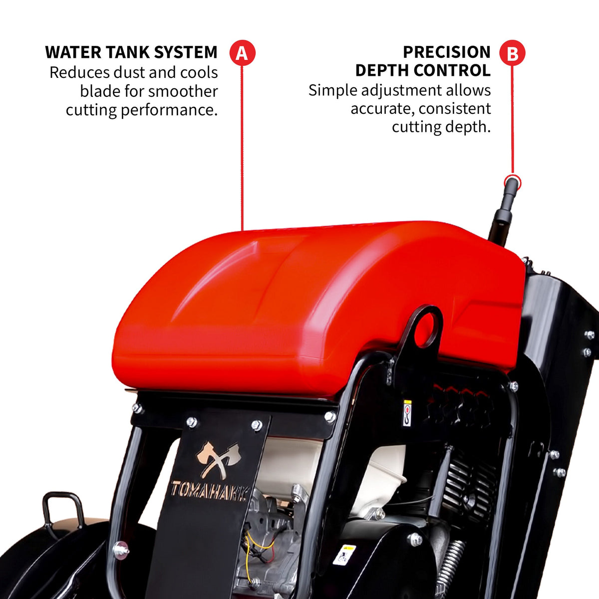 20 Inch Walk Behind Concrete Saw with 13 HP Honda Water Tank GX390 Engine for Asphalt Concrete Cutting