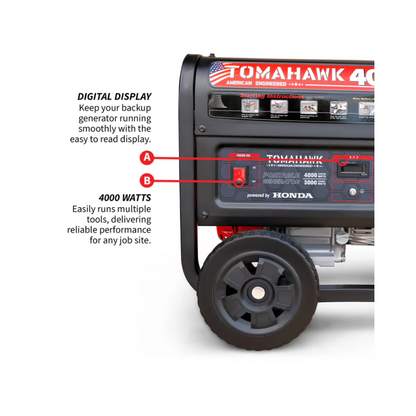 4000W Honda Portable Gas Generator