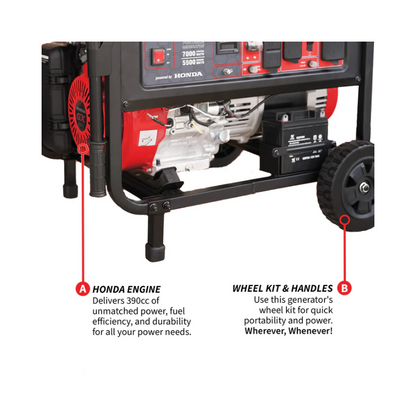 7000W Honda Portable Gas Generator