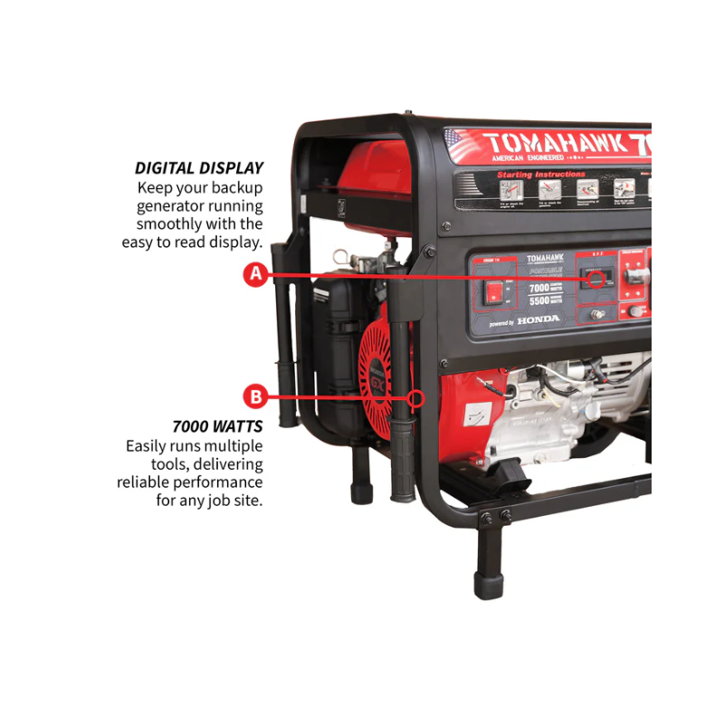 7000W Honda Portable Gas Generator