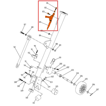 Throttle Cable Assembly Spare Part for TPC170H 6.5HP Honda Reverse Compactor TPC170H-THRTL-2