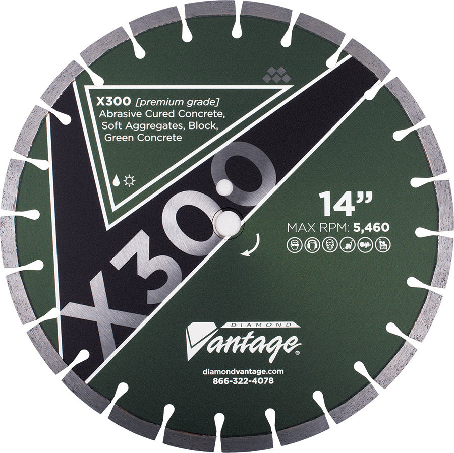 Diamond Cutting Blades - X300 - Abrasive Materials
