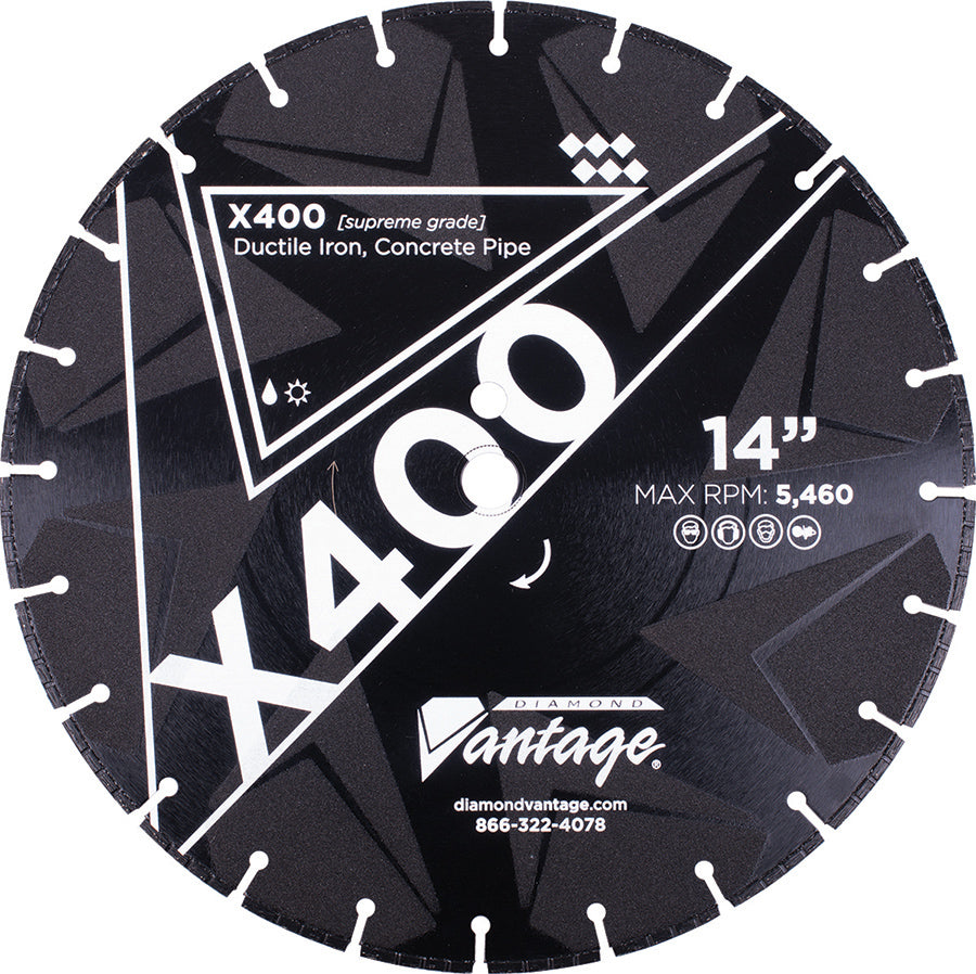 Diamond Cut Blade - X400* - Ductile Iron - Fire/Rescue