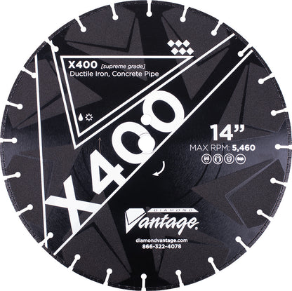 Diamond Cut Blade - X400* - Ductile Iron - Fire/Rescue