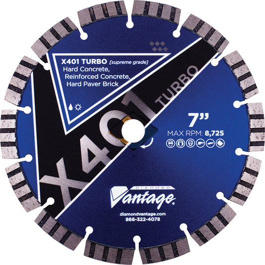 Saw Blade For Concrete - X401 TURBO - Hard Materials