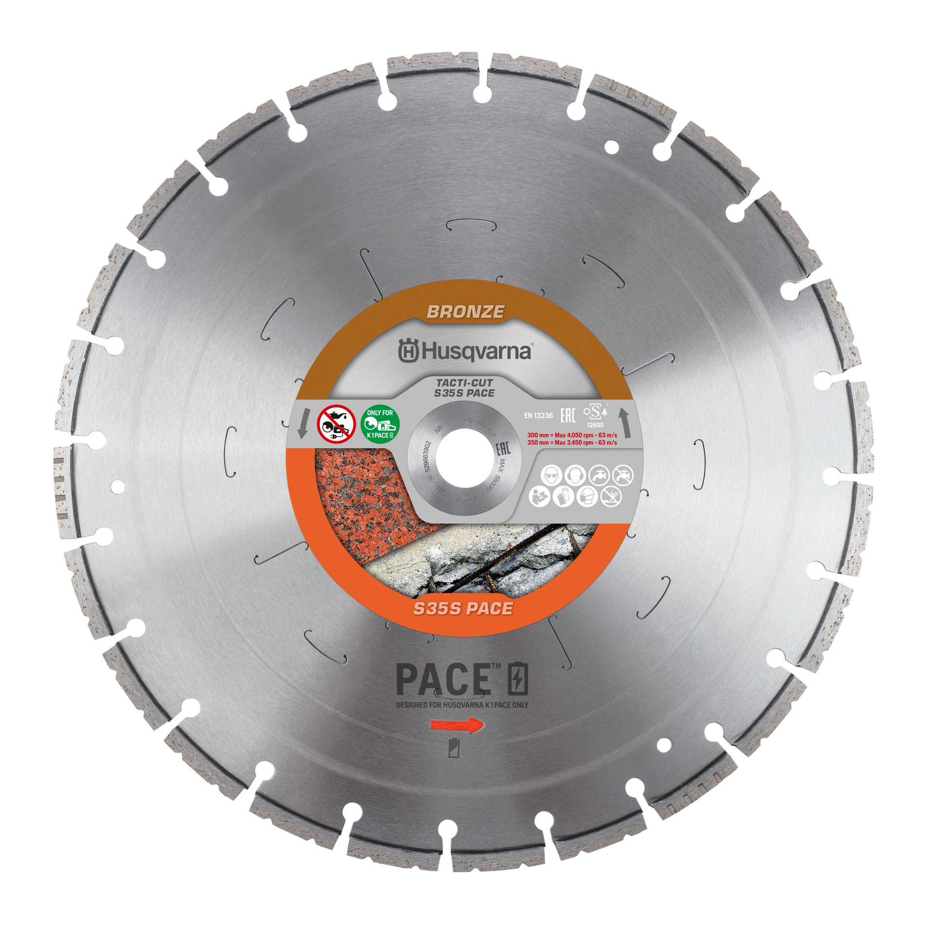 Masonry Saw Blades - Husqvarna Tacti-Cut S35s Pace