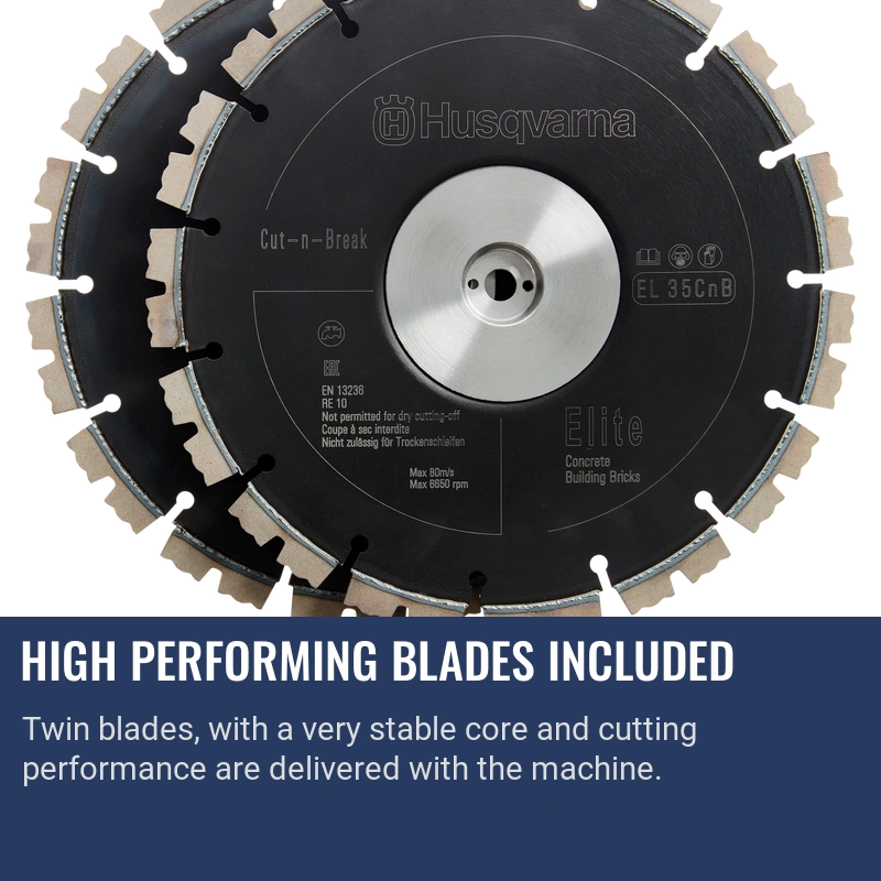 Husqvarna K760 Concrete Saw High Performing Blades Included