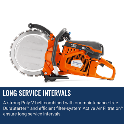 Husqvarna K970 Ring Saw Long Service Intervals