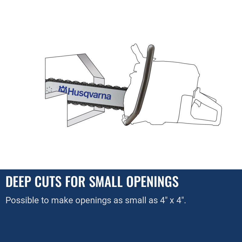 Husqvarna K970 Chain Deep Cuts For Small Openings