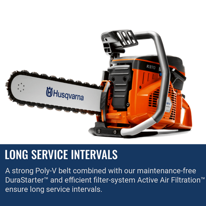 Husqvarna K970 Chain Long Service Intervals