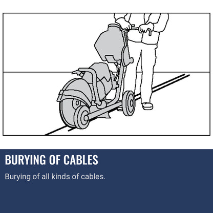 Husqvarna K770 Concrete Saw Burying Of Cables