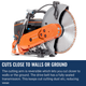 Husqvarna K770 Concrete Saw Cuts Close To Walls Or Ground