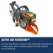 Husqvarna K770 Concrete Saw Active Air Filtration邃