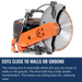 Husqvarna K770 Concrete Saw Cuts Close To Walls Or Ground
