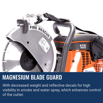 Husqvarna K770 Concrete Saw Magnesium Blade Guard