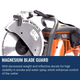 Husqvarna K770 Concrete Saw Magnesium Blade Guard