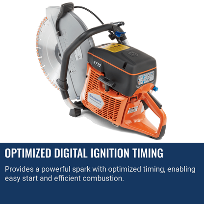 Husqvarna K770 Concrete Saw Optimized Digital Ignition Timing