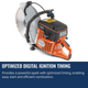 Husqvarna K770 Concrete Saw Optimized Digital Ignition Timing