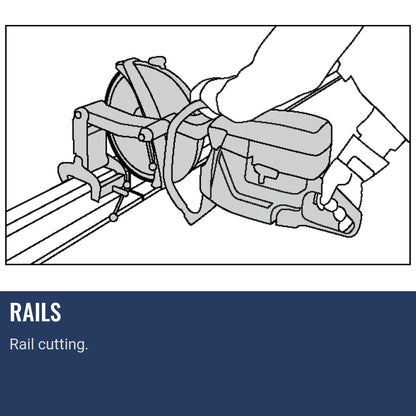 Husqvarna K770 Concrete Saw Rails