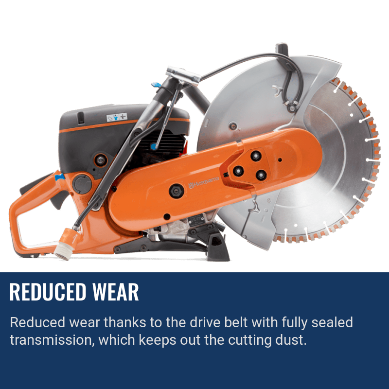 Husqvarna K770 Concrete Saw Reduced Wear