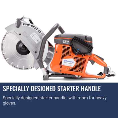 Husqvarna K770 Concrete Saw Specially Designed Starter Handle