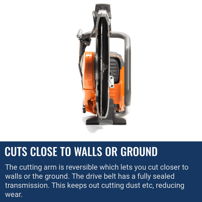 Husqvarna K1270 Cuts Close To Walls Or Ground