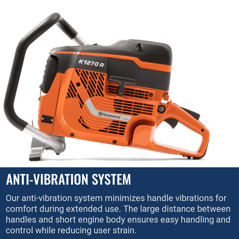 Husqvarna K1270 Rail Anti-Vibration System