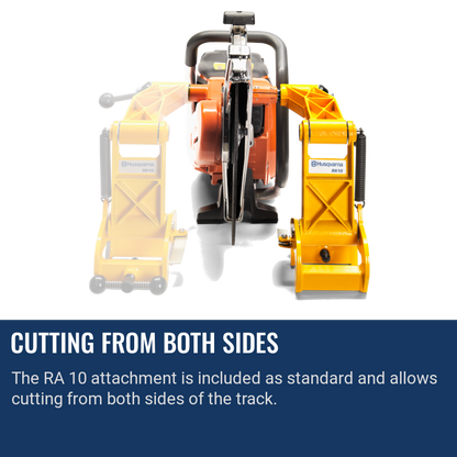 Husqvarna K1270 Rail Cutting From Both Sides