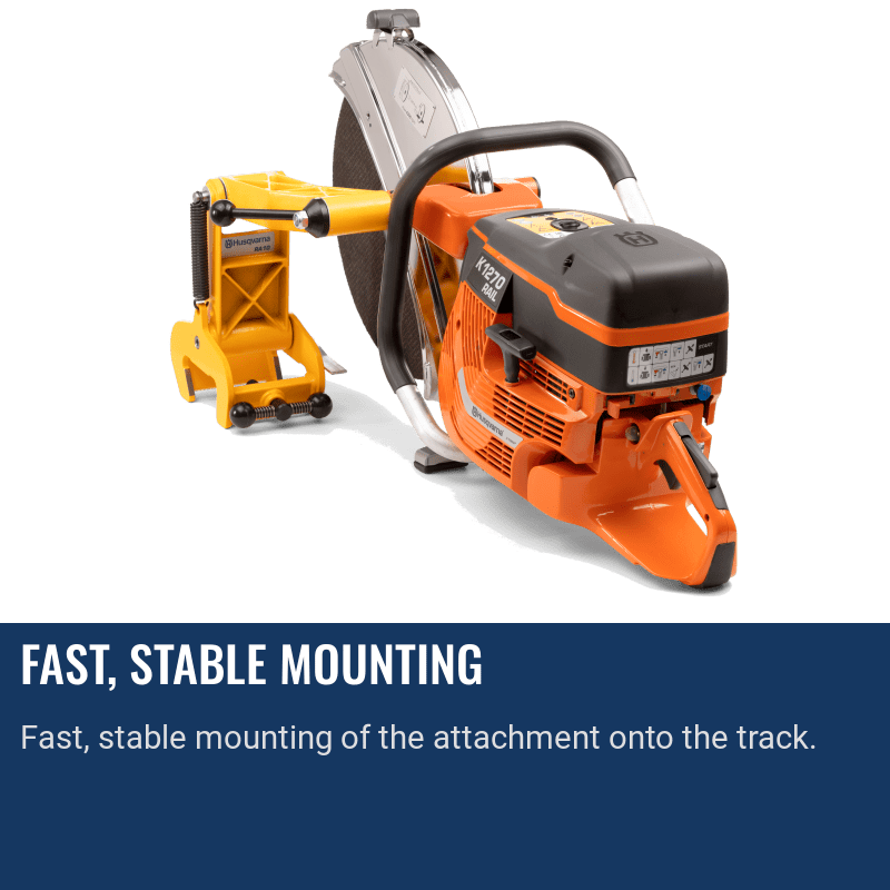 Husqvarna K1270 Rail Fast, Stable Mounting