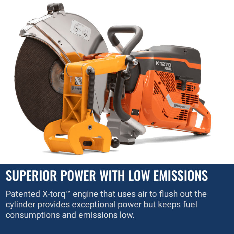 Husqvarna K1270 Rail Superior Power With Low Emissions