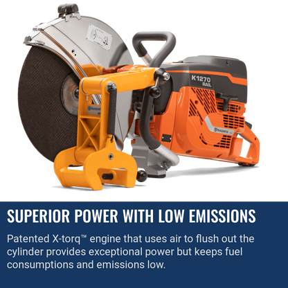 Husqvarna K1270 Rail Superior Power With Low Emissions
