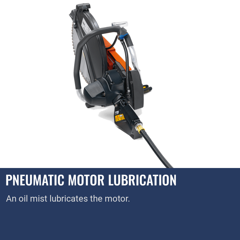 Husqvarna K40 Pneumatic Motor Lubrication