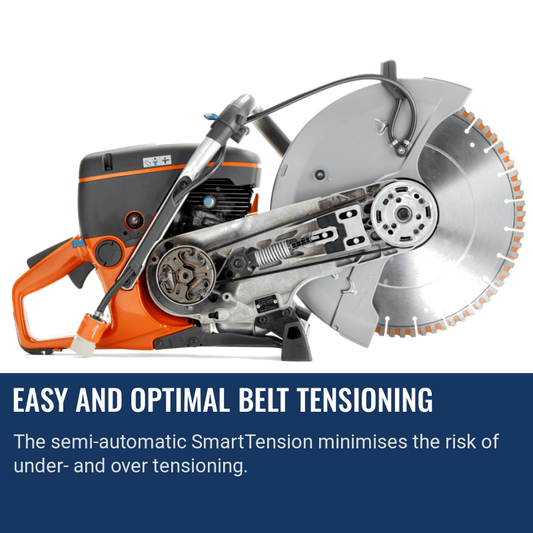 Husqvarna K 970 Smartguard Easy And Optimal Belt Tensioning