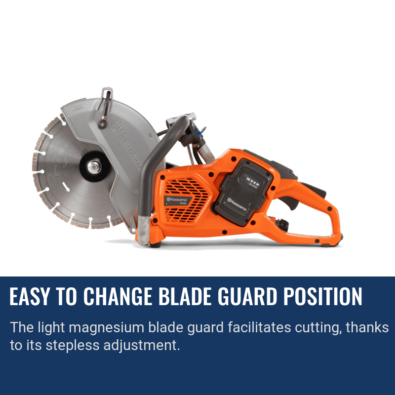 Husqvarna K540I Easy To Change Blade Guard Position
