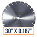 Asphalt Cutting Blade - Husqvarna High Pro Aol