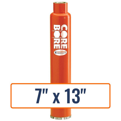 Diamond Products 7" x 13" Wet Turbo Core Drill Bit with 1-1/4"-7 Hub Size