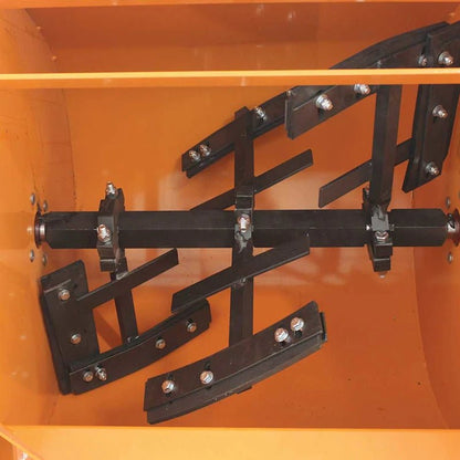 Brave Mortar Mixer with durable 8-cubic foot steel drum, Honda GX240 engine, and safety features for efficient concrete mixin