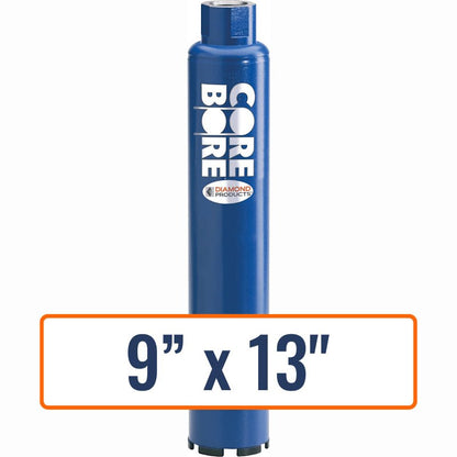 Diamond Products 9" x 13" Wet Professional Core Drill Bit with 1-1/4"-7 Hub Size