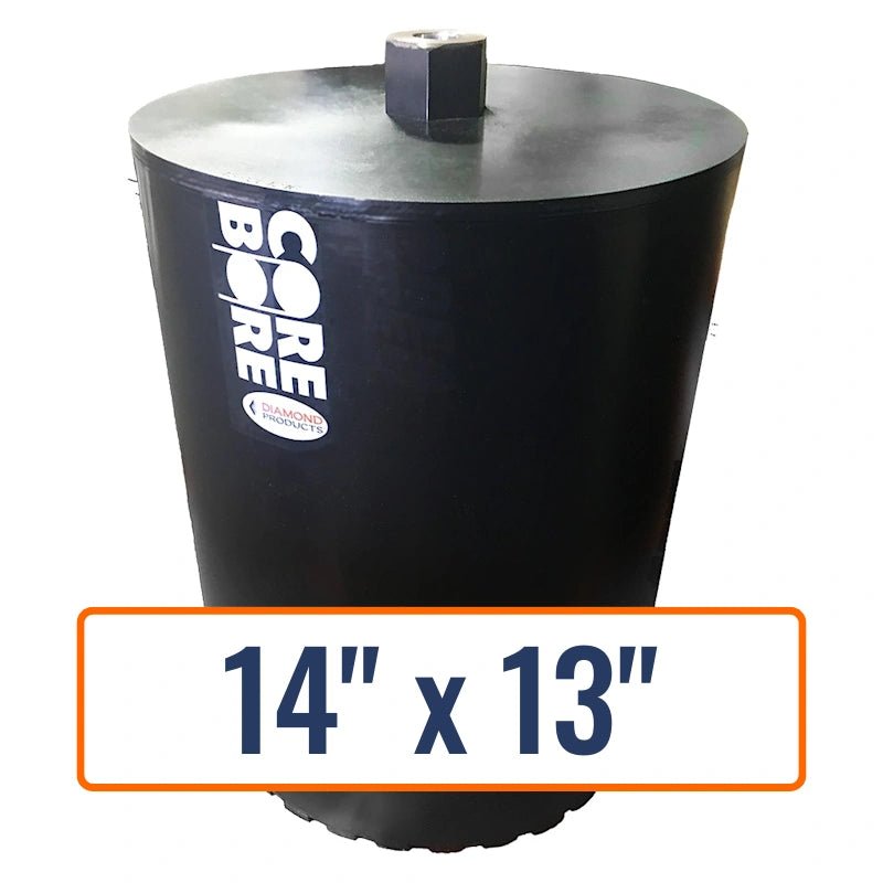 Diamond Products 14" x 13" Large Diameter Core Drill Bit with 1-1/4"-7 Hub Size