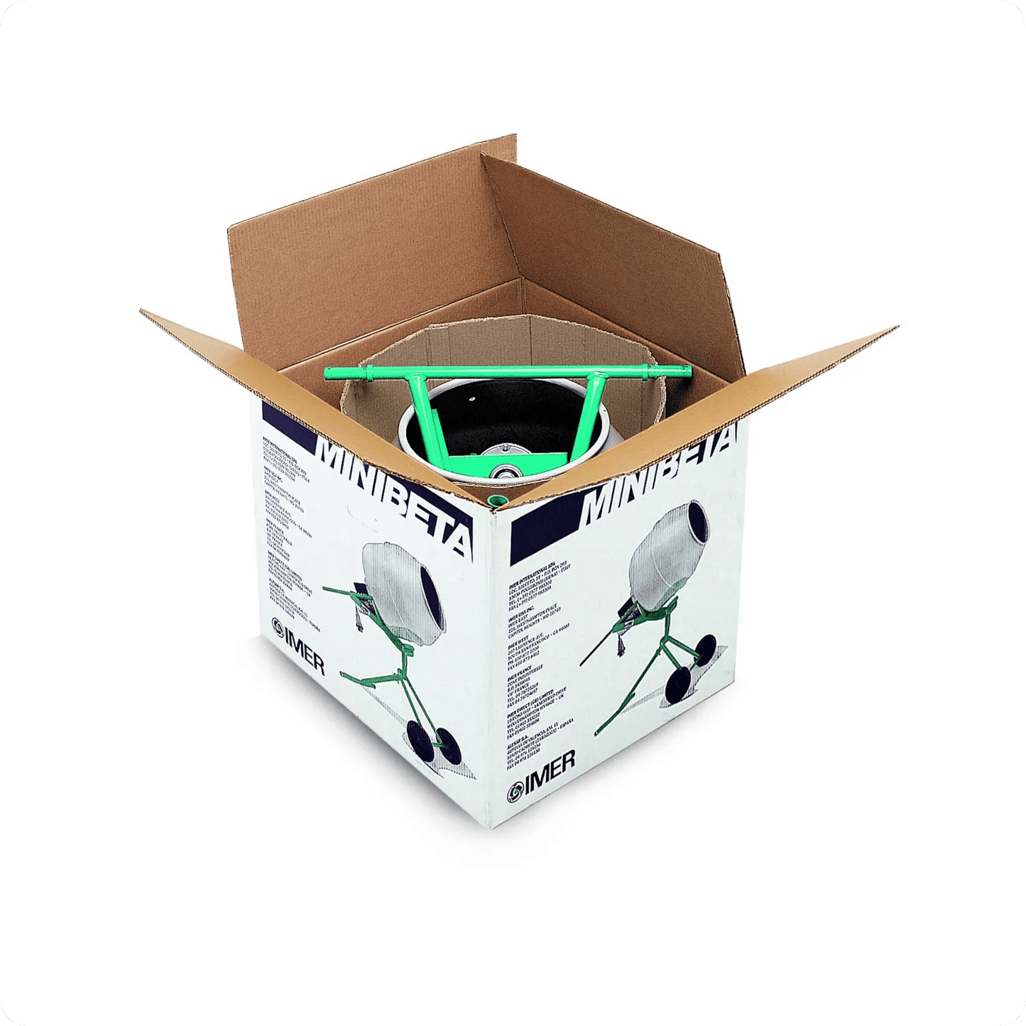 Imer Cement Mixer - Minuteman II - Poly Drum - Electric 1/2 HP