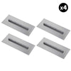 Set of 4 - 6″ x 18″ Replacement Finishing Trowel Blade Bar Mount for Tomahawk 46" Power Trowels