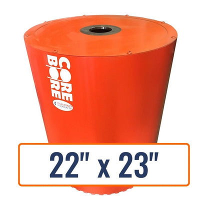 Diamond Products 22" x 23" Large Diameter Core Drill Bit with 1-1/4"-7 Hub Size