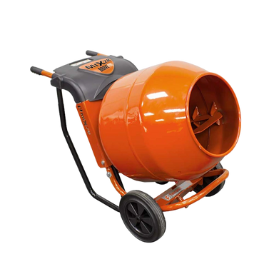 Brave MIXZR concrete mixer with 5 cu ft capacity, compact and sturdy for small construction tasks.