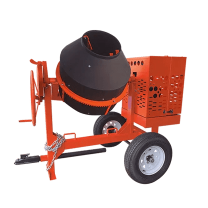 9 cu ft concrete mixer with poly drum and Honda engine