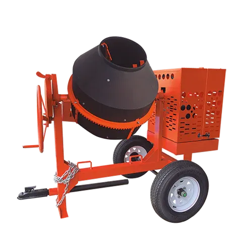 Concrete Mixer - 9 ft³ 1/2" Polymer Drum - Baldor Electric - 1.5 HP