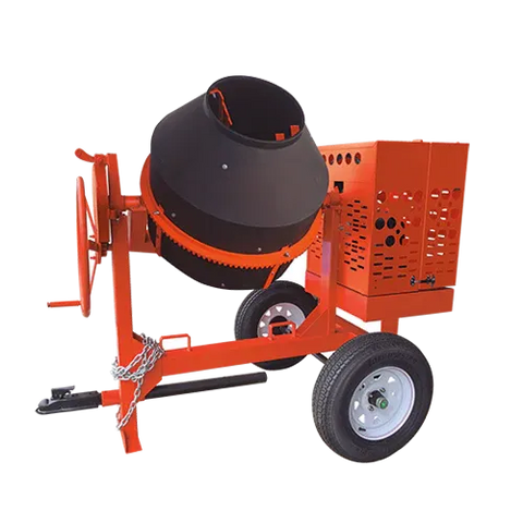 Concrete Mixer - 9 ft³ 1/2" Polymer Drum - Baldor Electric - 1.5 HP