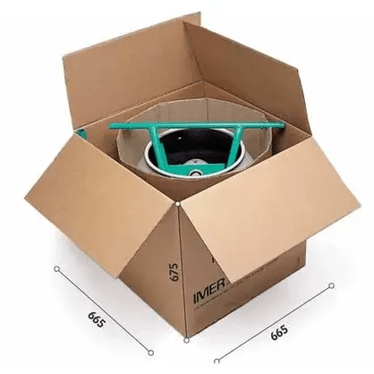 Durable poly drum mixer by Imer for quick cement mixing